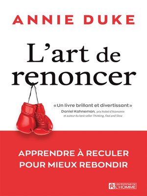 cover image of L'art de renoncer